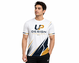 Custom Sublimation <b>Polyester</b> <b>T</b> <b>Shirt</b> Quick Dry Sports Training Running Fitness Jersey Athletic Wear OEM ODM - Product Image 2
