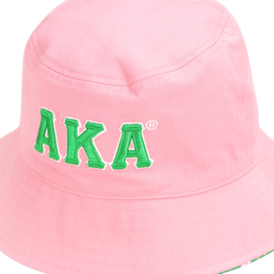 Chapeau Bob Rose AKA avec Logo Brodé – Chapeau de Pêcheur Décontracté d'Été pour Femme – Accessoire de Mode Extérieur Élégant - Product Image 5