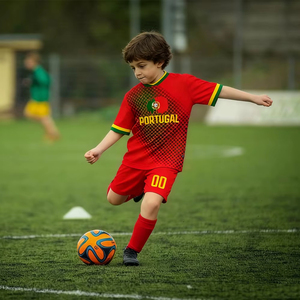 Ensemble de maillots de football de qualité supérieure, fournisseur d'équipements de football, uniforme de club de football pour enfants, vêtements d'équipe personnalisés, exportation d'usine 100% - Product Image 2