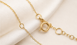 <b>Ruby</b> and Rainbow Moonstone Triple-Layer <b>Necklace</b> in Solid 18K Yellow Gold Bezel Set Pear and Round Gemstone Cascading Chain - Product Image 4