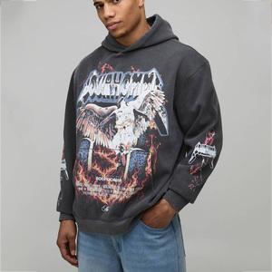 Men's <b>Custom</b> Screen Printing Pullover Hoodie Premium Cotton Fleece Casual Men's Sweatshirt With <b>Custom</b> Logo Supplier OEM - Product Image 1