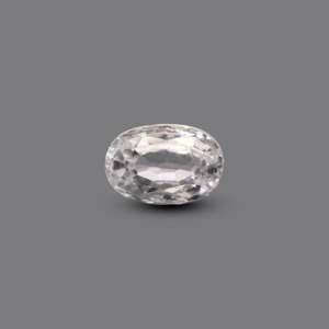 Synthetic Paraiba Square Cut White Zircon 4.55 Carat Loose Gemstone for Fine Jewelry - Product Image 1