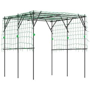 Struttura ad Arco Nera per Serra, Pergola, Gazebo, Padiglione e Supporto per Piante Rampicanti da Giardino - Product Image 6