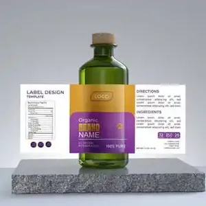 สติกเกอร์ฉลากใสแบบม้วน BOPP ป้องกันน้ำมัน กันน้ำ สำหรับขวดน้ำหอมและเครื่องสำอาง พรีเมียม ป้องกันรังสียูวี รับผลิตฉลากส่วนตัว - Product Image 1