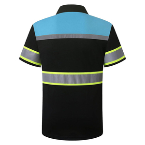 Meilleur prix, qualité supérieure, t-shirts de travail à manches courtes en coton 100% avec bande réfléchissante haute visibilité - Product Image 2