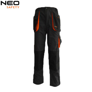 Pantalon de travail cargo noir robuste, design multi-poches pour les professionnels de l'entretien et les techniciens, pantalon de travail cargo - Product Image 3