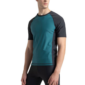 Rashguard de sport à manches longues pour la gym et les arts martiaux, respirant, extensible, en tissu Spandex/Nylon, UPF50+, séchage rapide - Product Image 3