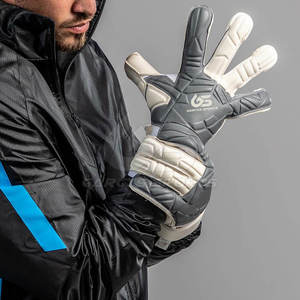 Gants de gardien de but de football, paume en latex, doigts entièrement protégés, poignet réglable, antidérapants, respirants, pour les matchs et l'entraînement - Product Image 6