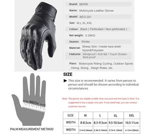 Guantes de Motocicleta Retro de Cuero, Transpirables, Resistentes al Viento, Dedos Completos, Antideslizantes, para Invierno, Motocross, Todoterreno, MX, MTB, DH, Carreras, Unisex - Product Image 2