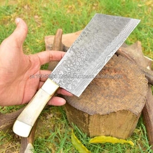Handmade Cleaver Chef <b>Knife</b> With <b>Bone</b> <b>Handle</b> for Slicing Kitchen Tools Vegetables Cleaver <b>Knives</b> - Product Image 2