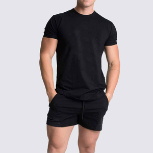 Camiseta de Manga Corta para Hombre, Color Borgoña, Cuello Redondo, Tejido de Punto, Corte Ajustado, Estilo Casual - Product Image 5