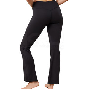 Pantalones Deportivos Acampanados de Invierno para Mujer con Logotipo Personalizado, Tela Elástica de Algodón de Alta Calidad, Secado Rápido, Transpirable, Ecológico, MOQ Bajo - Product Image 6