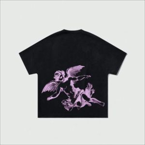 T-shirt unisexe à épaules tombantes personnalisé à faible MOQ, en coton premium, avec impression graphique, durable, coupe oversize, style streetwear décontracté. - Product Image 3