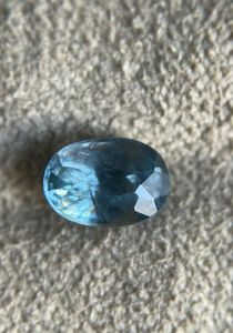 ZAFIRO AZUL OVALADO, zafiro azul natural de las minas de Ceilán, Sri Lanka, zafiro azul ovalado calentado. - Product Image 2