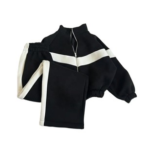 Conjunto Deportivo para Mujer en Color Marrón con Bloques de Color, Sudadera con Cremallera de Manga Larga, Corte Holgado, Estilo Casual para Otoño con Bolsillos Laterales - Product Image 5