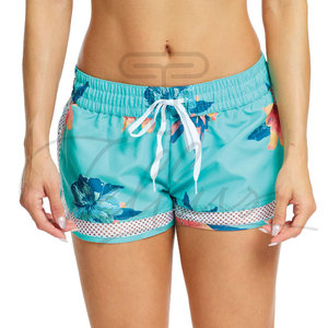 กางเกงขาสั้นชายหาดสีพื้น ระบายอากาศได้ดี สำหรับผู้หญิง ออกแบบเองได้ สไตล์สตรีทแวร์ ทรงโอเวอร์ไซส์ - Product Image 4