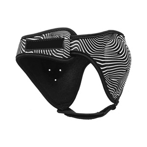 Protège-tête de boxe rayé avec aérations, protection de la tête en EVA pour adultes, unisexe, fermeture auto-agrippante - Product Image 2