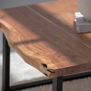 Table basse Vandana Zenova Optima en acacia foncé pour salon moderne et décoration contemporaine - Product Image 2