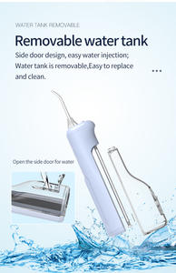 Serbatoio d'acqua elettrico portatile senza fili da 180ml irrigatore dentale IPX5 per la pulizia dei denti per la casa irrigatore orale Cordless - Product Image 5