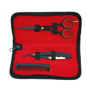 Tijeras de Peluquería Profesionales de Acero Inoxidable de Alta Calidad, Color Negro y Dorado, Personalizadas, Tijeras de Entresacar, Tamaño Personalizado - Product Image 6