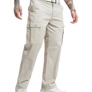 Cotton Polyester <b>Cargo</b> <b>Pants</b> Comfortable <b>Work</b> wear <b>Pants</b> Men's Casual Loose Wide Leg Premium Quality Fit - Product Image 4