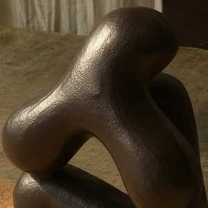 21 cm X 14 cm X 23 cm Bronze Sculpture Irregular Modern Art <b>Decor</b> Handmade Tabletop Living Room - Product Image 3