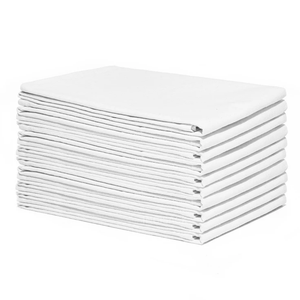 Serviettes de cuisine en coton 100% de qualité supérieure, 28x28 pouces, blanches, tissage uni, pour la pâtisserie, l'artisanat et l'impression en gros, directement de l'usine - Product Image 1
