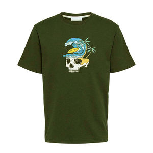 T-shirt personnalisé pour homme à manches courtes, col rond, tricoté, respirant, avec logo imprimé par transfert thermique, motif uni, polyester/coton - Product Image 6