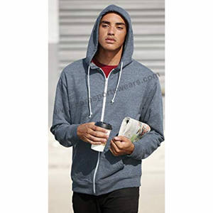Veste à capuche polaire pour homme, coupe Slim avec Double fermeture éclair, vêtement d'extérieur, nouveauté - Product Image 6