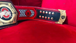 Cinturón de Campeonato de los Ohio State Buckeyes, Talla Adulto, Modelo Legacy, Hecho de Aleación de Zinc Premium de 2mm/4mm, Cintura Alta - Product Image 4