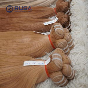 Cabello humano vietnamita premium tejido a máquina para trenzas, súper doblemente estirado, virgen, con longitud de 10 a 34 pulgadas. - Product Image 1