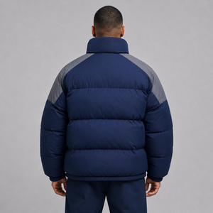 Veste matelassée oversize premium pour homme, personnalisable avec logo, chaude, légère, streetwear d'hiver, vente en gros OEM - Product Image 6