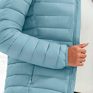 Plus Size Breathable <b>Women</b> Puffer <b>Jacket</b> High Neck Smooth Zip-up Highly Demanded OEM service Customized <b>Women</b> Puffer <b>Jacket</b> - Product Image 3