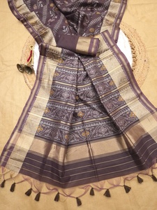 Sari Étnico Indio-Pakistaní de Seda Pura con Bordado Zari, Elegante y Tradicional para Bodas, Uso en Verano e Invierno, de Secado Rápido - Product Image 4