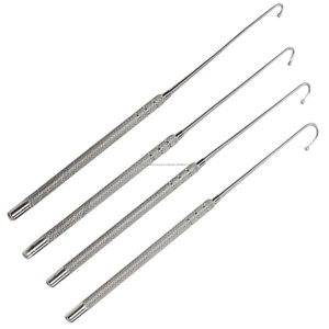 WORLD PRECISION SURGICAL WPS-SSH-01 Gancho manual veterinario Snook de acero inoxidable para esterilización uterina y ovárica - Product Image 5
