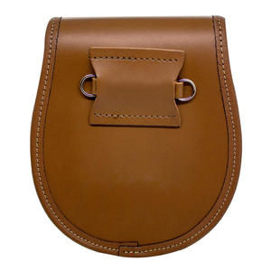 GNG IMPEX Sporran semi-formel pour homme avec fermoir à broche, pour uniforme de fanfare, fait main, en fourrure et cuir, motif tartan - Product Image 5