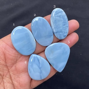 Lote de Cabujones de Ópalo Azul Natural, Gemas Sueltas Certificadas, Mezcla de Formas y Tamaños para la Fabricación de Joyas, Venta al Por Mayor - Product Image 1
