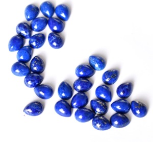 Cabujón de Lapislázuli en Forma de Pera, Base Plana, Calibrado, Gema Natural de 5x3 mm a 20x15 mm, Cabujón de Cristal de Lapislázuli Azul Marino - Product Image 5