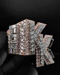 Anillo de Campeonato Personalizado en Oro con Diamantes Incrustados, Joyería Hip Hop con Iniciales para Hombre, para Bodas - Product Image 1