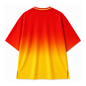 Camiseta Oversize para Mujer NSPDK Sorority, Roja y Dorada, Casual, Holgada, con Cuello en V, Diseño Gráfico de Hermandad, Ropa Universitaria Griega - Product Image 4