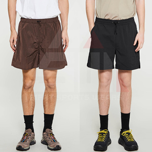 Shorts de bain et de sport décontractés pour hommes en toile, polyester/coton, séchage rapide, respirants, taille mi-haute, pour l'été, le basketball, la natation et la course à pied - Product Image 3