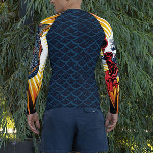 Camiseta Deportiva de Compresión de Manga Larga para Hombre, para Entrenamiento de BJJ y MMA, Camiseta de Manga Larga para Hombre para BJJ y MMA - Product Image 2