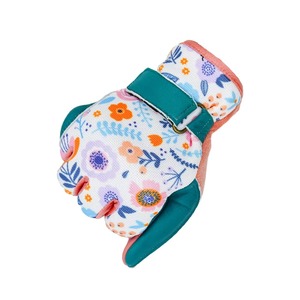 Gants de travail légers pour femmes en cuir de haute qualité avec motifs imprimés colorés pour le jardinage - Product Image 2