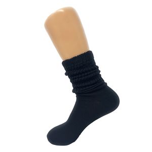 Calzini al ginocchio accartocciati in cotone leggero per donne in stile floscio Set di scarpe da 5 a 10 - Product Image 5