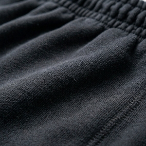 Men's <b>Black</b> Cotton Sweatpants Elastic Waist Drawstring Casual Jogger <b>Pants</b> Midweight Breathable Knitted Fabric Autumn Wear - Product Image 6