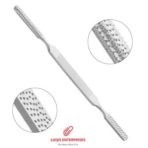 เครื่องมือผ่าตัดจมูก Fomon Nasal Rasp แบบปลายแบนและปลายโค้งสองด้าน ทำจากเหล็กกล้าไร้สนิม สำหรับศัลยกรรมตกแต่งจมูก - Product Image 4