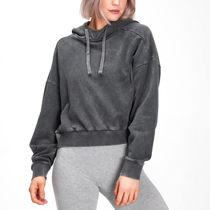 Sudaderas vintage con efecto lavado ácido para mujer, que brindan una ligereza cálida, comodidad transpirable y un estilo atemporal para cada temporada. - Product Image 1