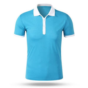 เสื้อโปโลถักไหมพรมสีพื้นเรียบง่าย สไตล์พื้นฐาน กระดุมติด ผ้าฝ้าย 100% แขนสั้น เสื้อสเวตเตอร์ผู้ชาย - Product Image 3