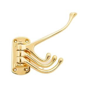 Silver Finish Brass Design Small Wall Decorative <b>Hooks</b> Holder 2 <b>Hooks</b> Modern Durable <b>Bathroom</b> Accessories for Clothing Hanging - Product Image 5