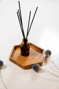 Handmade Hexagon Wooden <b>Ring</b> Display Tray Wood Honeycomb <b>Plate</b> Key Trinket Jewelry Tray <b>Ring</b> Dish - Product Image 4